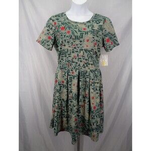 LuLaRoe Green Red Amelia Dress Size 3XL New